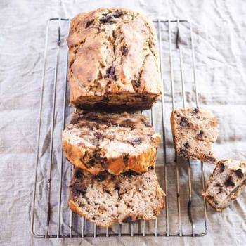 Banana Choc Chunk Walnut Bread by Maddie Lumley